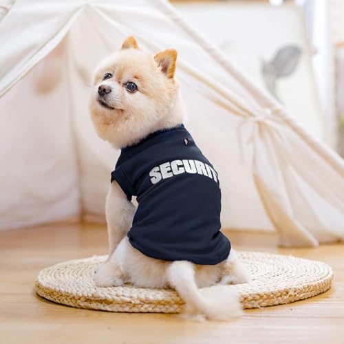 Bingpet BA1001_PRINT SECURITY_XL_F2 Security Dog Shirts,Soft Cotton Puppy Tshirt,Breathable Lightweight Dog Costumes Tank Top Vest,Machine Washable Stretchy Dog Clothes thumb #5