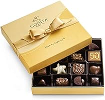 GODIVA Chocolatier Chocolate Gold Gift Box, Assorted, 19 Count