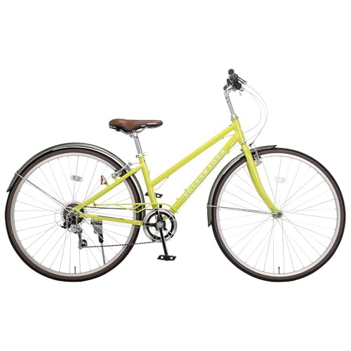 フォルクスワーゲン(Volkswagen) 自転車 クロスバイク 700C (27インチ相当) シマノ6段変速 軽量アルミ VW-CR7006A おしゃれ 街乗り 700x32Cタイヤ (通常品(お客様ご自身で組み立て必要), グリーン)