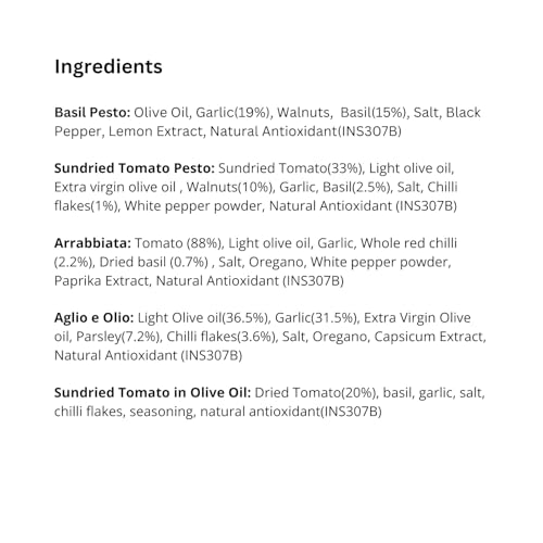 Image of Kitchen Secret Italian Combo- 5 flavours for Pastas, Sandwiches, Pizzas, Wraps, No Preservatives, Made with Fresh ingredients, Gourmet Flavor, Quality Ingredients, Versatile Use