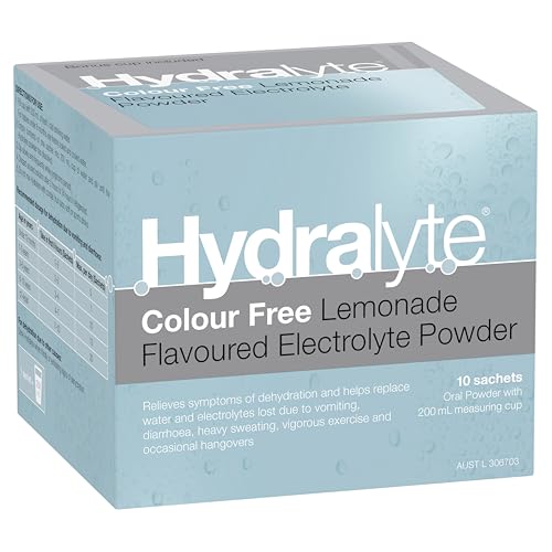 Hydralyte Lemonade Electrolyte Powder, 10 sachets