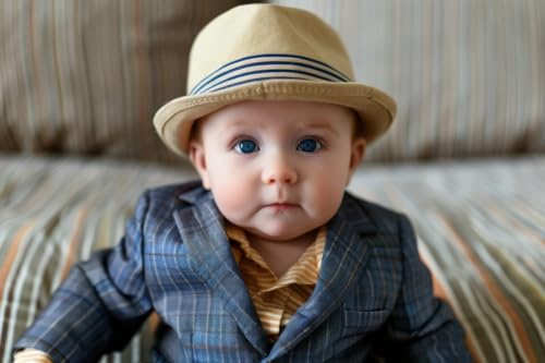 Monkey Pen Exclusive Cute Baby Poster Wall Art | Adorable Infant Boy Portrait | Nursery Decor for Kids Room ,Playroom ,Home & Gifting | Large Multicolor Baby Posters for Home Decoration| Hd Baby Wall Poster For Room Decor (MLTI_CLR_B62)