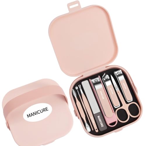 Image of 8 in 1 Nail Clipper Set - Professional Manicure & Pedicure Kit for Men & Women Portable Nail Clippers Set Stainless Steel Fingernail Clippers Personal Grooming Kits