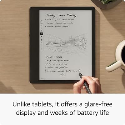 Like-New Amazon Kindle Scribe (16 GB) - 10.2 300 ppi Paperwhite display, a Kindle and a notebook all in one, convert notes to text and share, includes Premium Pen