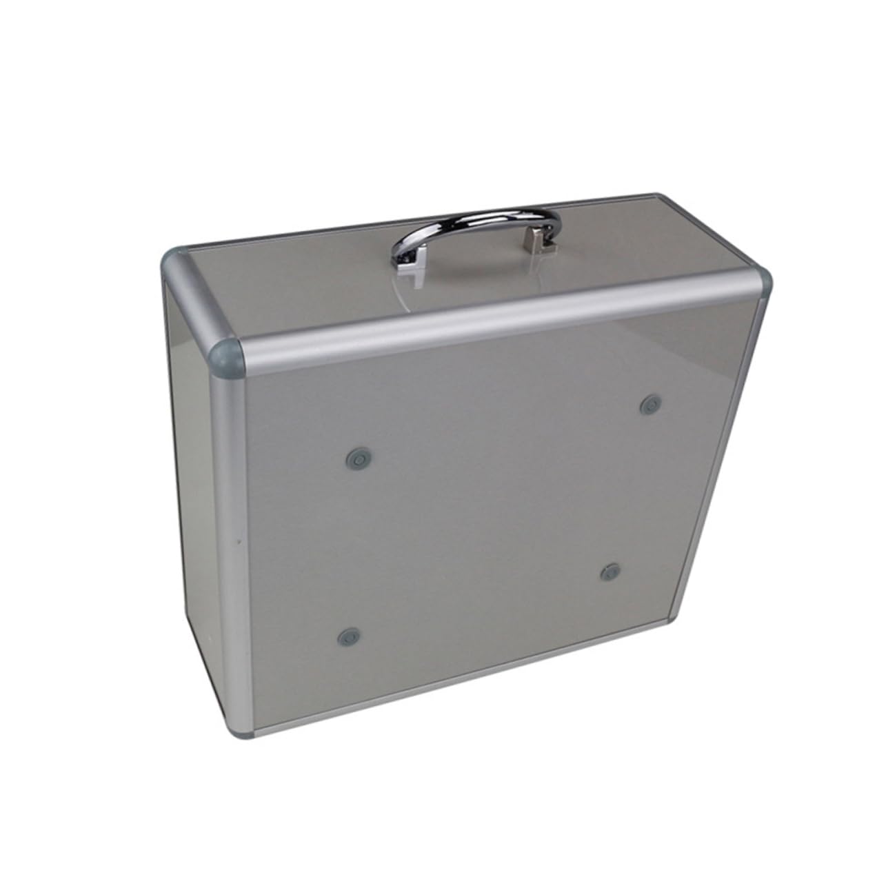 Botiquín Plata Portátil de Primeros Auxilios de Aleación de Aluminio | Tres Compartimentos Tapa, Uso en Casa y Exterior, Diseño de Pared, Contenedor de Almacenamiento para Niños