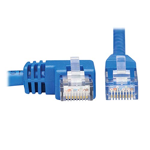 Cable Ethernet Cat6 Tripp Lite 20 pies Azul Ángulo Izquierdo miniatura 2