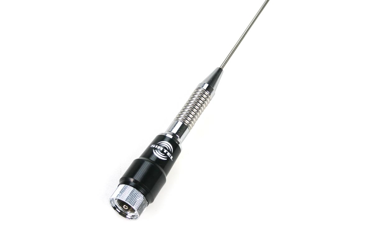 SRTM-128-S Antena móvil VHF 136-174 MHz. con Muelle.Conector PL