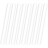 ONLYKXY Clear Ice Cream Stick Reusable 4.5inch Mini Acrylic Cakesicle Stick for DIY Crafts Candy Cake Mold Home Classroom Party Plant Labels Hair Removal Waxing Mixing Fudge Stick (20)