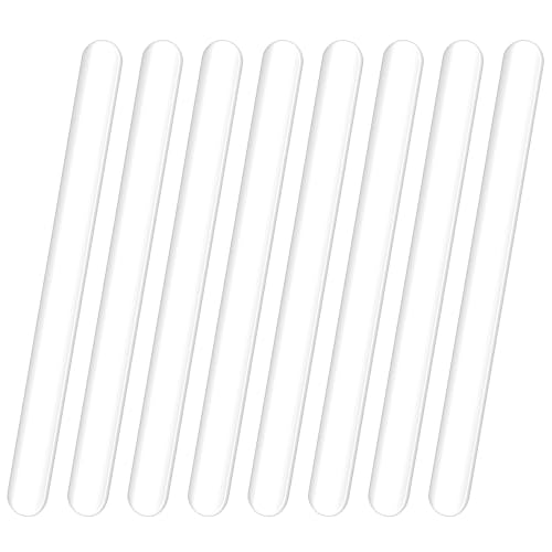 ONLYKXY Clear Ice Cream Stick Reusable 4.5inch Mini Acrylic Cakesicle Stick for DIY Crafts Candy Cake Mold Home Classroom Party Plant Labels Hair Removal Waxing Mixing Fudge Stick (20)