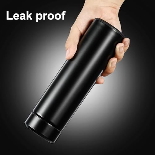 Image of DiCUNO Combo of Temperature Water Bottle 500 ml with Digital Display and Bottle Cleaning Brush, Stainless Steel Smart Water Bottle, Hot & Cold Vacuum Flask, Temperature Bottle for Gym Office Travel