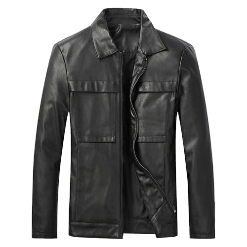 Chaqueta de cuero bomber para hombre talla 4X-Large miniatura 1