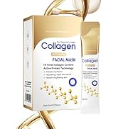 Padoro Tenfold Collagen Face Mask, Face Masks Skincare, Hydrates, Moisturizes, Brightens, Firms, ...