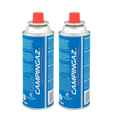 Image of CAMPINGAZ Compact Butane Gas Canister, Perfect for Camping & Outdoor Cooking (Blue, 2)