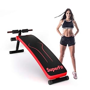 Maxmass Fitness Weight Bench, Folding Sit Up Bench with 4 Adjustable Positions, Exercise Abdominal Muscles Supine Board for Full Body Workout and Home Gym