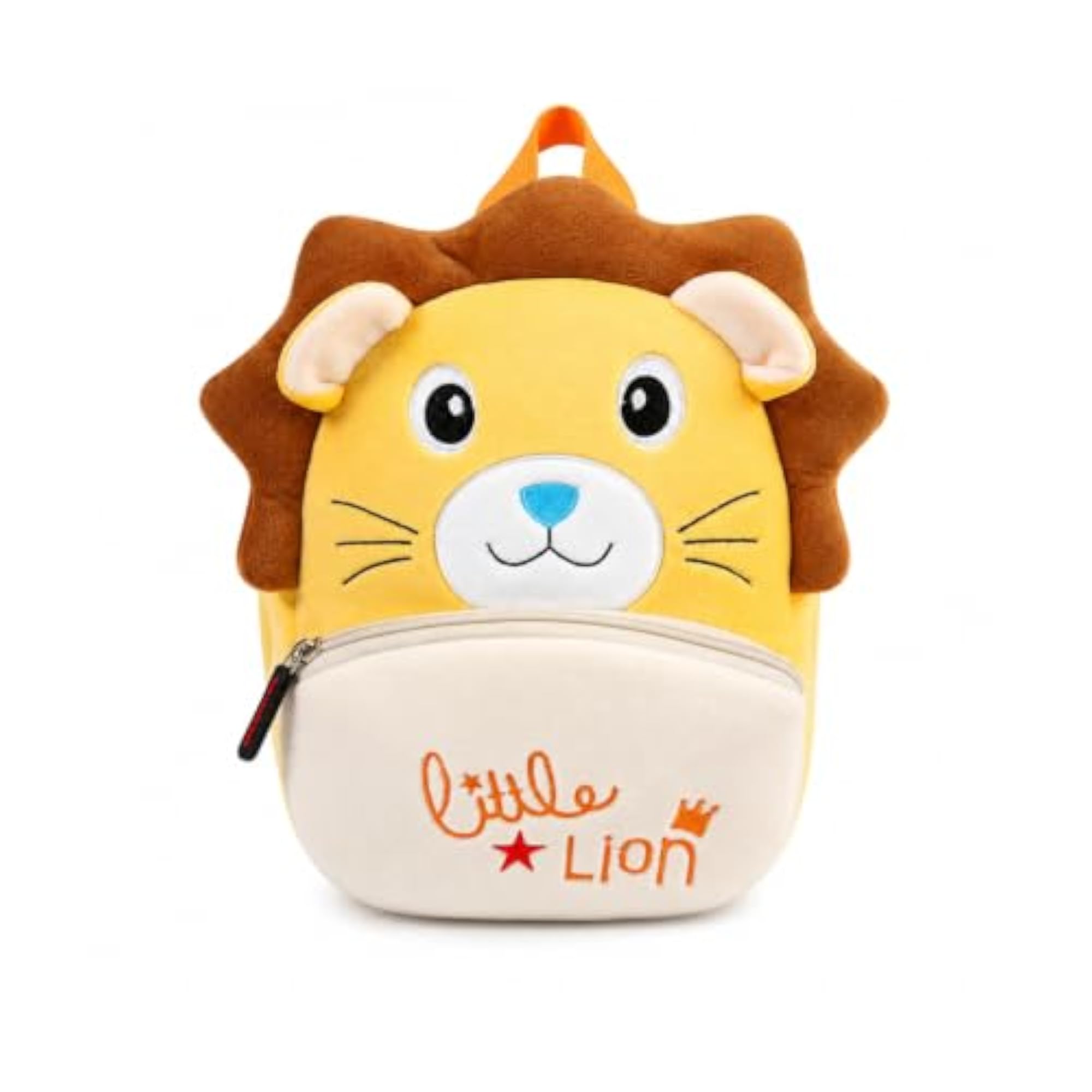 Little Lion Plush Toddler Backpack with Safety Chest Buckle