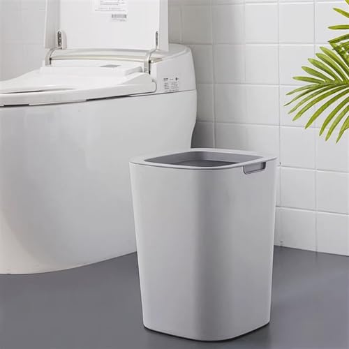 Caneca de basura cuadrada azul 8 litros plástico simple miniatura 6
