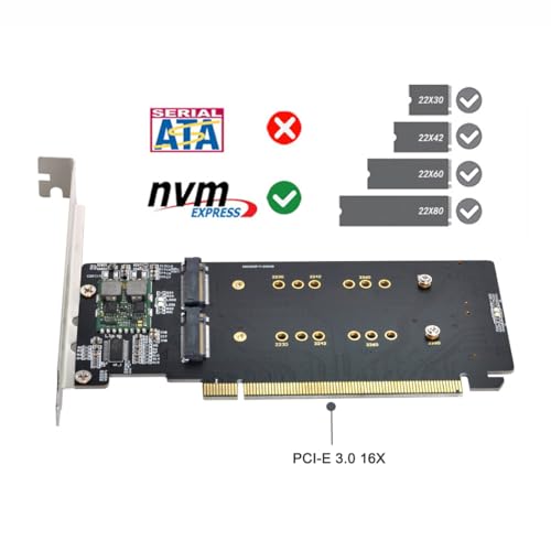 Image of Combo M.2 NGFF B-Key & mSATA SSD to SATA 3.0 Adapter Converter Case Enclosure with Switch
