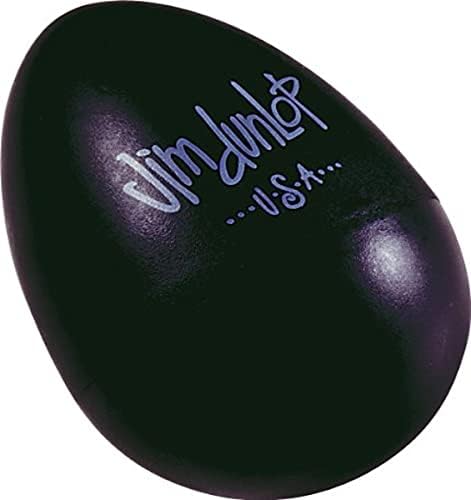 Dunlop Chocalho Egg Shakers 9103TBK, preto, pacote com 2