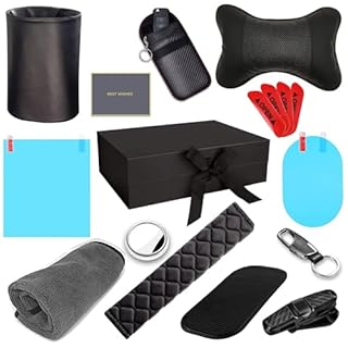 Car Gifts for Men - Car Must Haves in a Luxury Presentation Box for Car Care, Safety and Cleaning Needs - 11x Gifts for New Car Owners, New Driver Gifts or as Just Passed Driving Test Gifts