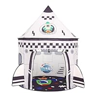 Rockets Kids Play Tent for Indoor Outdoor Astronauts Spaceship Play Tent Kids Playhouse Pop Up Tent Baby House Rocket Planets Space Tent for Boys & Girls Birthday Gift