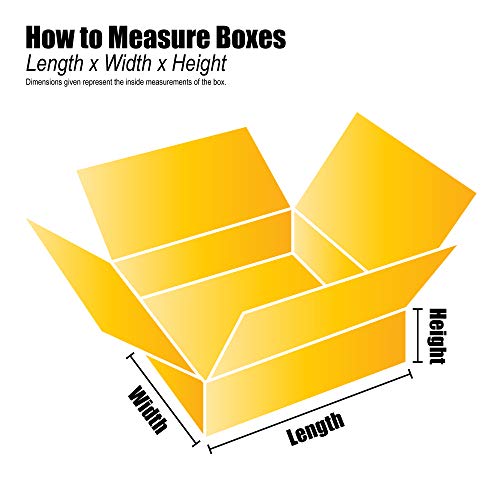 Image of Top Pack Supply Shipping Boxes Flat 20 inchL x 14 inchW x 6 inchH, 25-Pack | Corrugated Cardboard Box for Packing, Moving and Storage