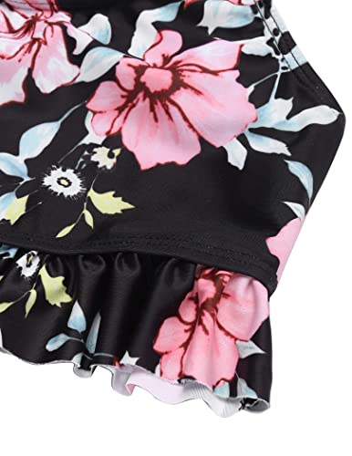 Image of Arshiner Girls Bikini Beach Swimwear 2 Piece Swimsuits Floral Printing Bathing Suits