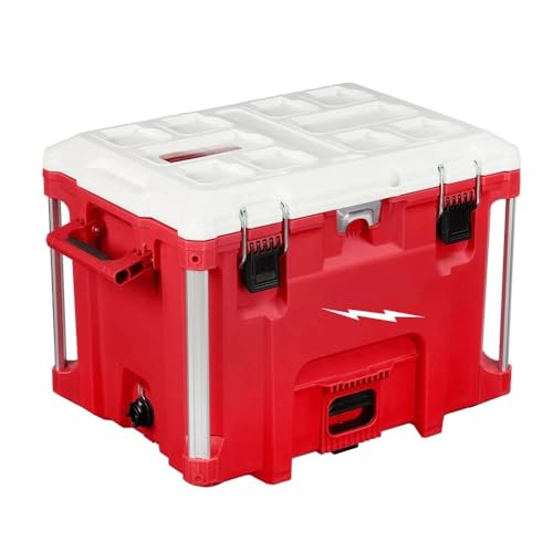 Tool Box 48-22-8462 for Milwaukee PACKOUT 40QT XL Cooler, Impact Resistant Polymer Body Length 16.25...