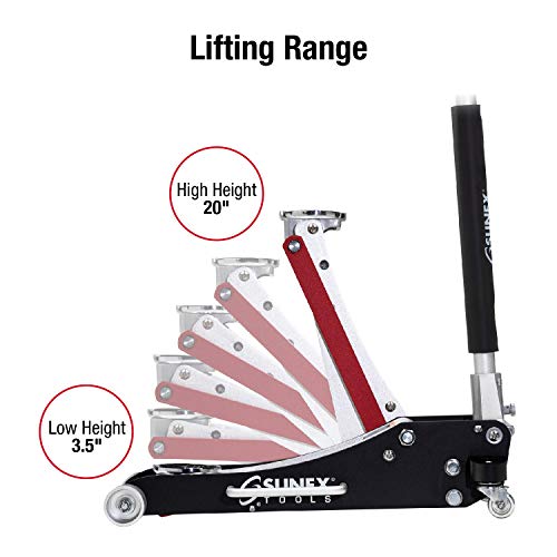 Sunex Tools 6602Asj Aluminum Service Jack With Quick Lifting System - 2 Ton Capacity #TOP1