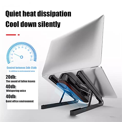 Base plegable para portátil y tablet con ventilador miniatura 3
