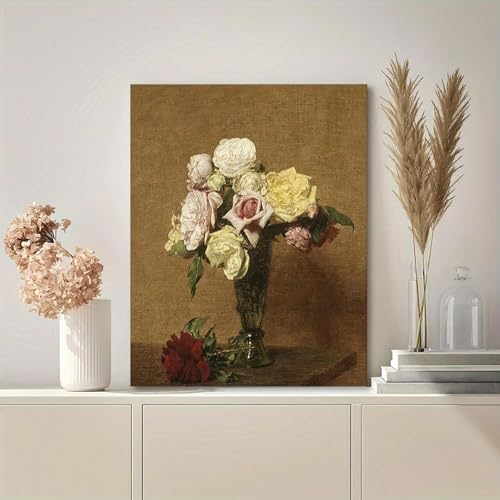 Impression sur toile de qualité supérieure vase floral LSYALUCK