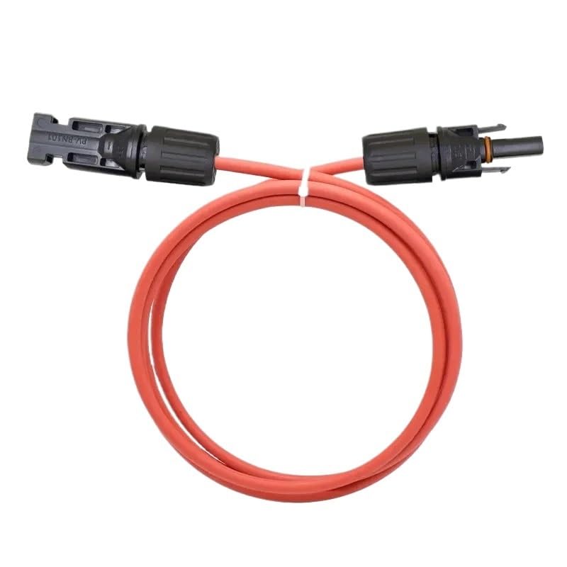 Cavo fotovoltaico Cavo di prolunga Solare di Alimentazione Nero/Rosso da 1-10 Metri 2,5/4/6mm2/12AWG con connettore CC fotovoltaico da 1000 V nel Pannello Solare(2.5mm2 6 Meters)