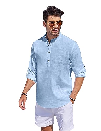 Image of Bellstone Kurta for Man | Men's Trendy Short Kurta | Shirt for Man | Men's Casual Shirts | Kurta Wedding for Men | Stylish Full Sleeve Shirts | Mandarin Collar Short Kurta for Men
