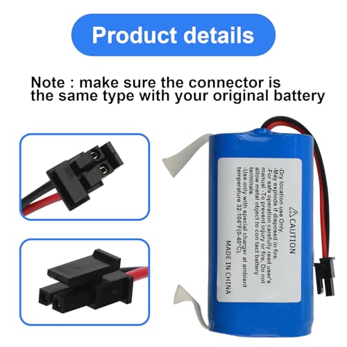 Image of 3000mAh Battery for Coredy R750-2200pa G800 G850, Kyvol Cybovac E20 E30 E31 | RoboVac LR30 L35 LR20 Hybrid+, CECOTEC Conga 5290 Ultra Home, Laresar Grande 2 Sweeping Vacuum Cleaner with Tools