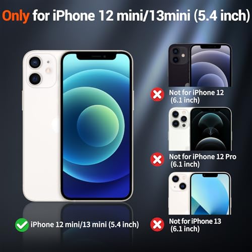 image for SUPFINE Magnetic for iPhone 12 Mini Case & iPhone 13 Mini Case (Compat