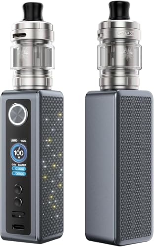 VOOPOO VINCI Spark 100 Kit 100W | Vinci Spark 100 Box Mod + 4.5ml Uforce-X Nano Tank (PnP X Coil 0.3 Ω+0.6Ω) Smart Vaporizzatore, No nicotine, No e-liquid (Grigio Metallico)