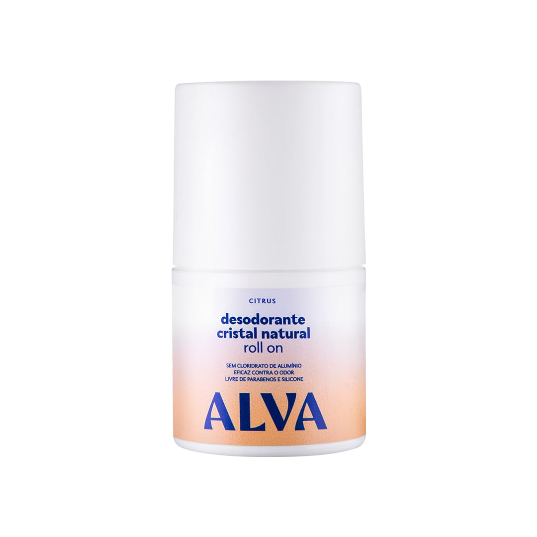 Alva Desodorante Roll on Cristal Natural Citrus Vegano 50ml