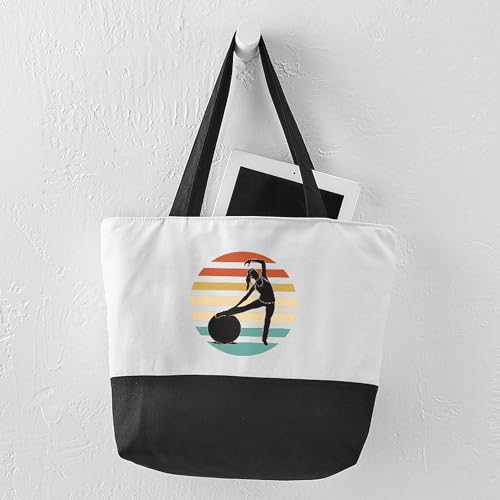 CafePress Pilates Exercise Fitness Canvas Tote Top Zipper Closure4