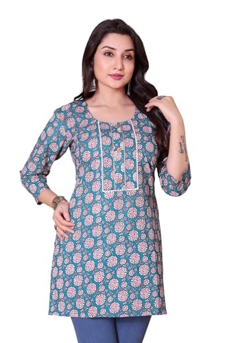 Image of Shiv Textiles Women's Cotton Printed Kurti