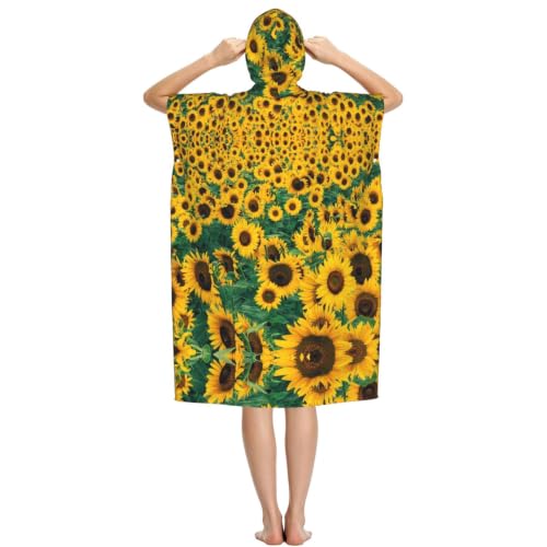Serviette de plage légère en microfibre avec capuche absorbante - 3