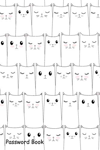 Password Book: Include Alphabetical Index With Pattern Cute Cats