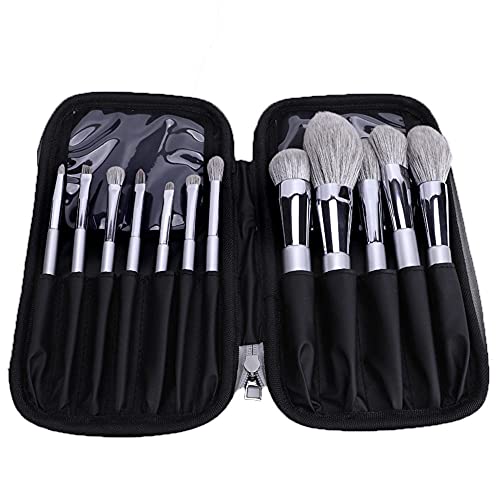 WHFY Beautiful Makeup Brush,Fox Soft Animal Hair Makeup Brush Set Moonlight Silver Loose Powder Brush Repairing Brush Eye Shadow Brush Multifunctional High-Density Cosmetic Brush Wet And Dry Brush