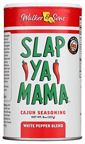 SLAP YA MAMA White Pepper Blend Cajun Seasoning, Kosher, Gluten Free, 8 Ounce (Pack of 6) image 4