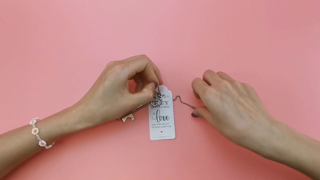 Set 52 Pezzi Apribottiglie A Chiave Vintage - Bomboniere Per Matrimoni E Feste Con Portachiavi E Tag Personalizzabili (Oro Rosa) - Foto 2