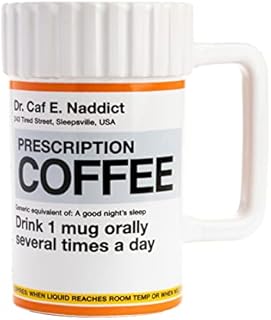 Paladone XL Prescription Unique Coffee Mug 17.5floz | Funny Coffee Mug Novelty Gag Gift for Coffee Lovers