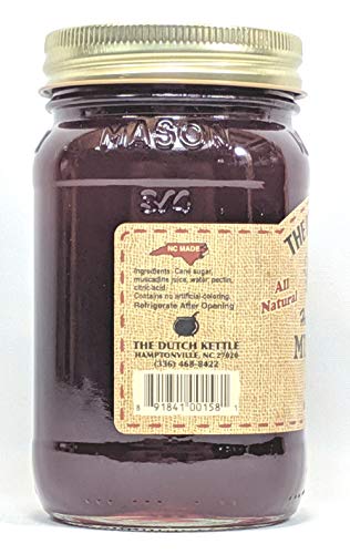 The Dutch Kettle Amish Homemade Style Muscadine Jelly 2-19 Oz Reusable Jars All Natural Non-GMO No Preservatives image 5