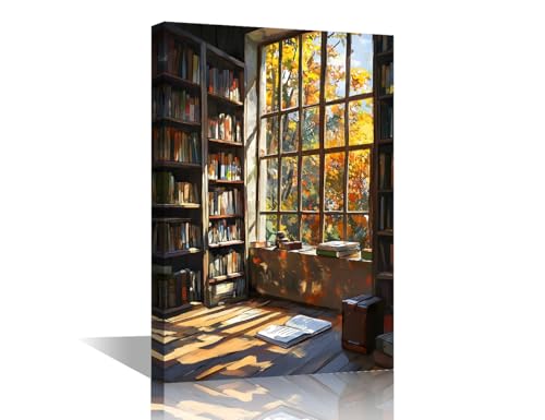 Toile murale paysage d'automne TISHIRON pour habiller un mur blanc