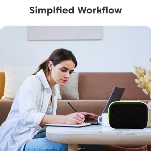 Image of Sounce Premium External Hard Drive Disk Case Cover 2.5 Inch, 6.35cm Storage Organizer Bag /Pouch for Hard Disks, SSD Earphones, Power Bank, Mobile Charger, USB Cables | Water Resistant Material, Black