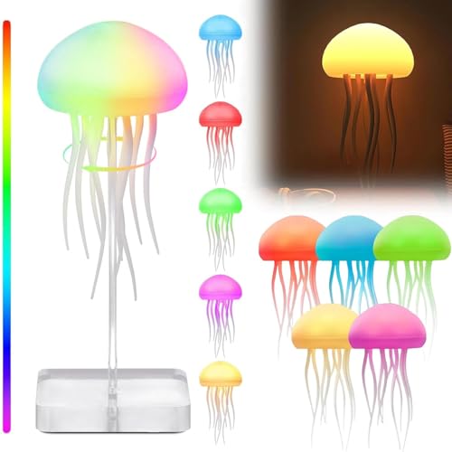 Jellyfish Lamp with Sound Control and Moving Tentacles for Bedroom
