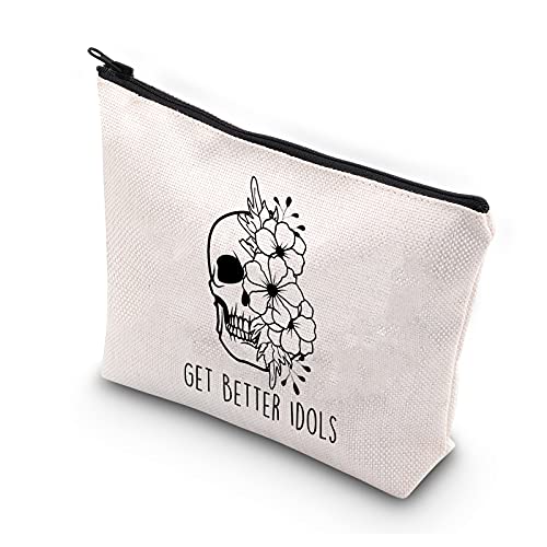Generic True Crime Makeup Bag Get Better Idols Funny GBI Makeup Cosmetic Bag Organizer Pouch True Crime Podcast Junkie Gifts Funny Serial Killer Gift For Her