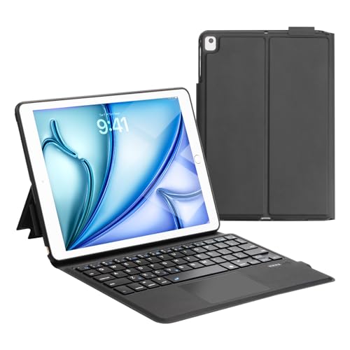 Qcoswa iPad 10.2C` 9 L[{[hP[X ^b`pbh&X^h Bluetooth CX iPad 8/7/iPad Pro 10.5C`/iPad Air 3p y 432g